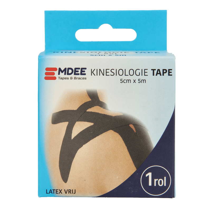 Emdee Kinesio tape zwart non cut 1 Rol - DrogistWereld