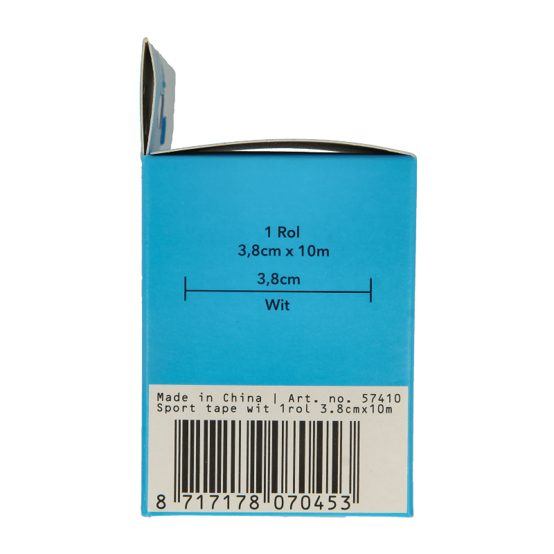 Emdee Sport tape 3.8cm x 10m wit 1 Stuks - DrogistWereld