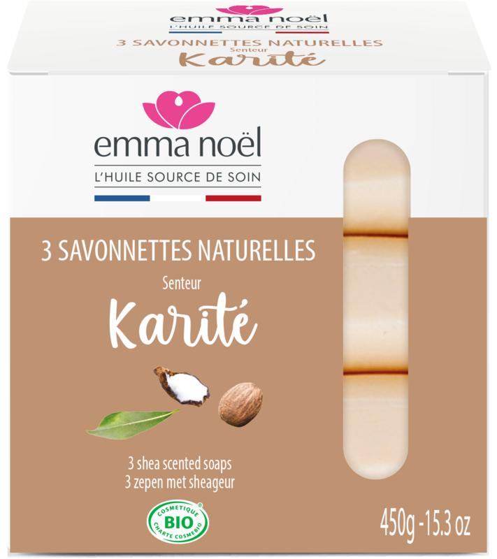 Emma Noel Sheabutter zeep 3 Stuks - DrogistWereld