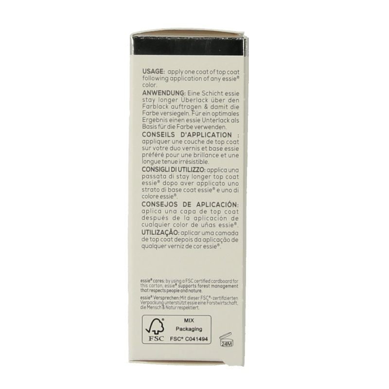 Essie Care top coat stay longer 13.5 Milliliter - DrogistWereld