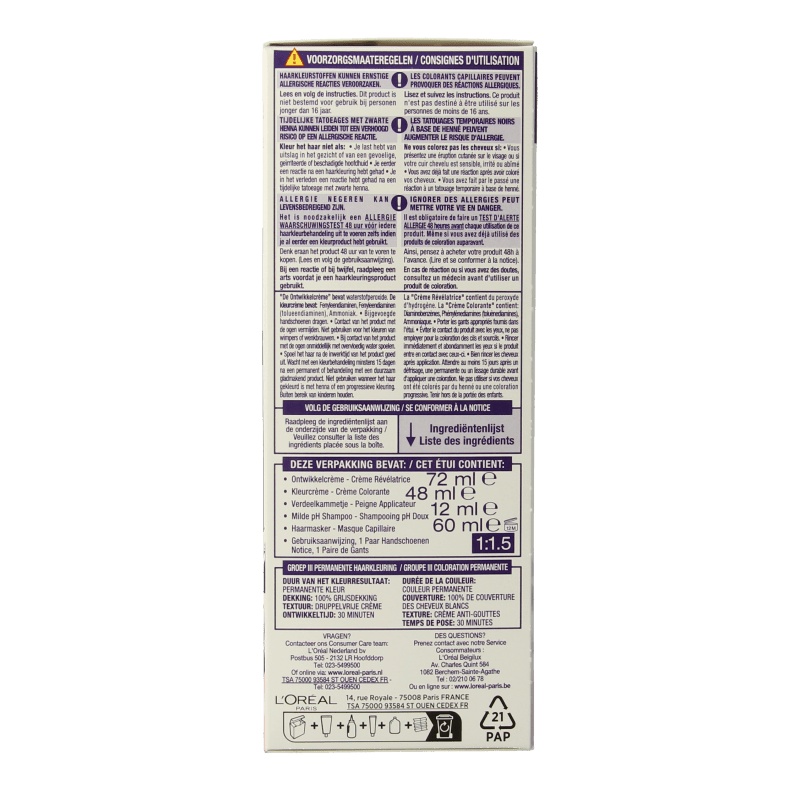 Excellence Cool creme 3.11 ultra as donkerbruin 1 Set - DrogistWereld