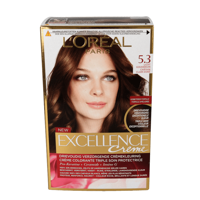 Excellence Excellence creme 5.3 licht goudbruin 1 Set - DrogistWereld