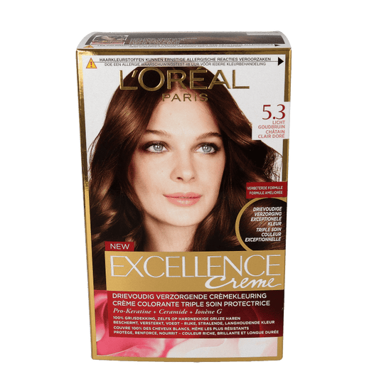 Excellence Excellence creme 5.3 licht goudbruin 1 Set - DrogistWereld
