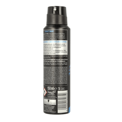 FA Deodorant spray men perfect wave 150 Milliliter - DrogistWereld