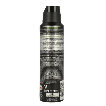 FA Deodorant spray men sport energy boost 150 Milliliter - DrogistWereld