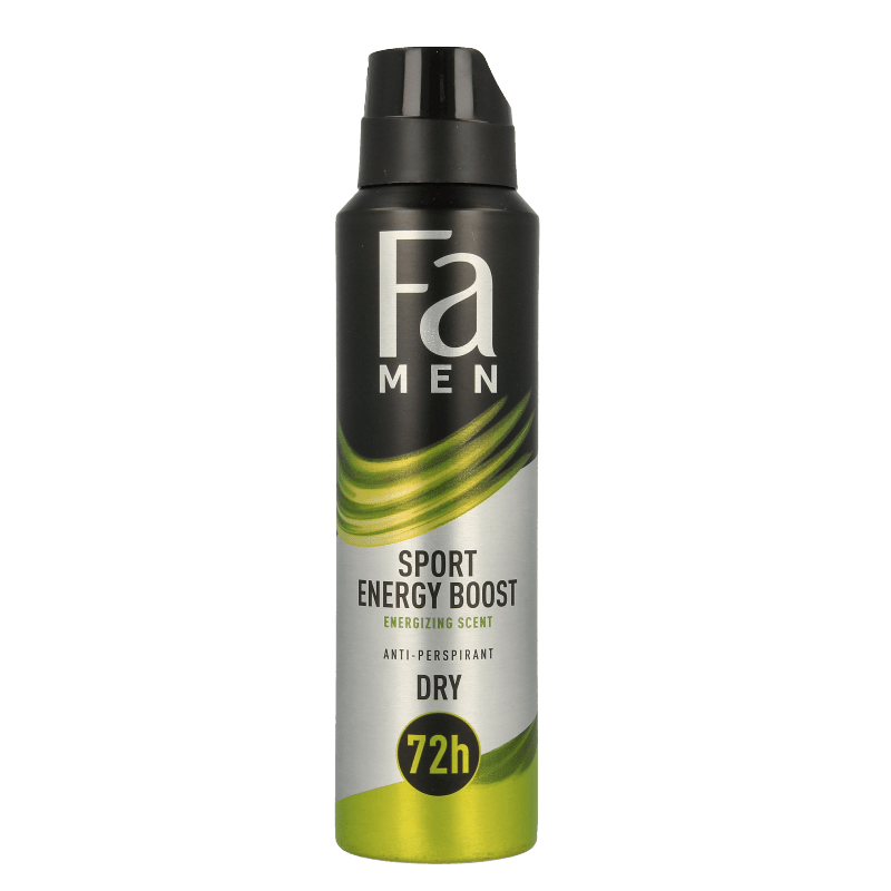 FA Deodorant spray men sport energy boost 150 Milliliter - DrogistWereld