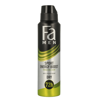 FA Deodorant spray men sport energy boost 150 Milliliter - DrogistWereld