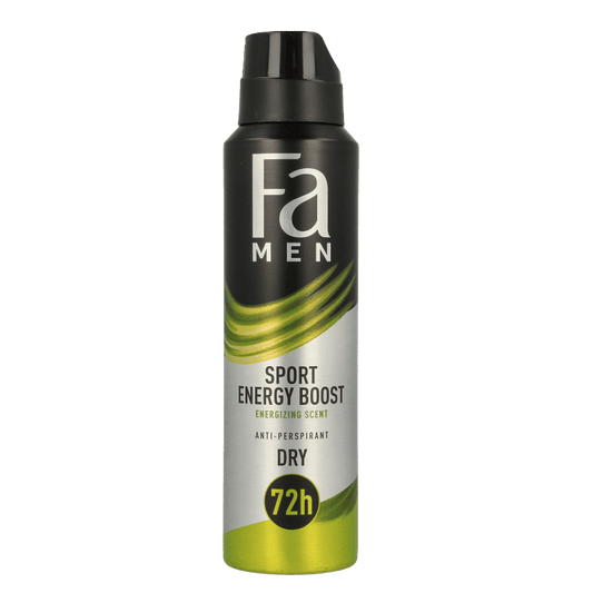 FA Deodorant spray men sport energy boost 150 Milliliter - DrogistWereld
