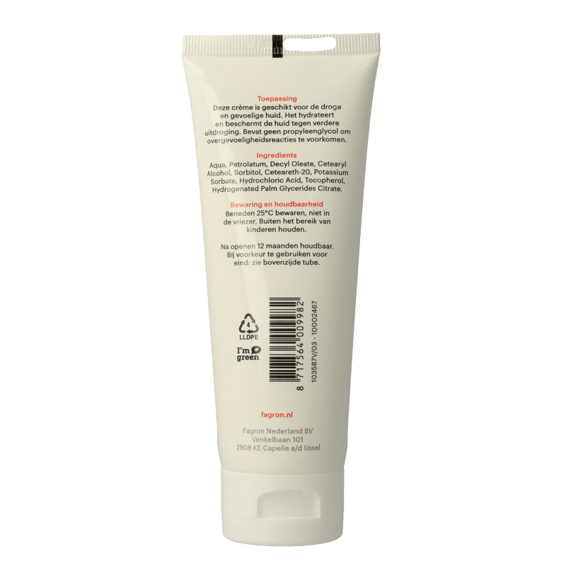 Fagron Cetomacrogol creme 20% vaseline 100 Gram - DrogistWereld