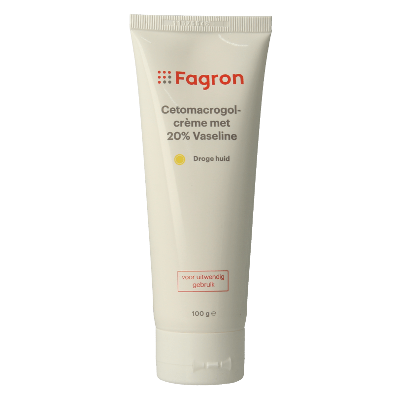 Fagron Cetomacrogol creme 20% vaseline 100 Gram - DrogistWereld