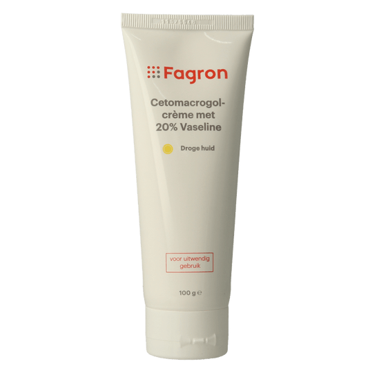 Fagron Cetomacrogol creme 20% vaseline 100 Gram - DrogistWereld
