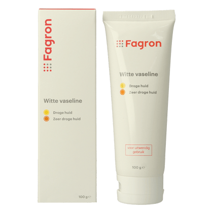 Fagron Vaseline album wit tube doosje en bijsluiter 100 Gram - DrogistWereld