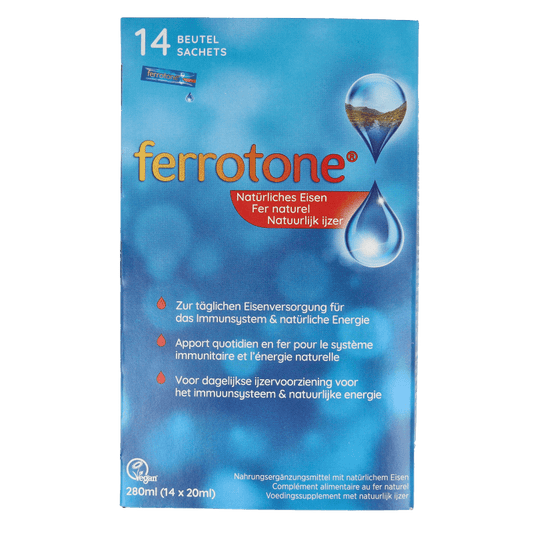 Ferrotone Natuurlijk ijzer 14 x 20ml 14 Stuks - DrogistWereld
