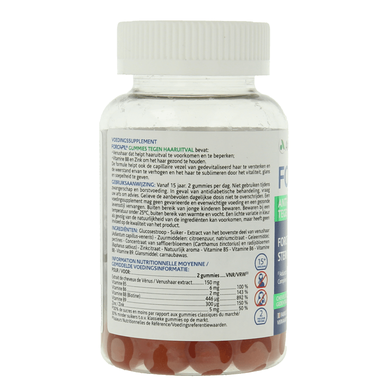 Forcapil Tegen haaruitval 60 Gummies - DrogistWereld