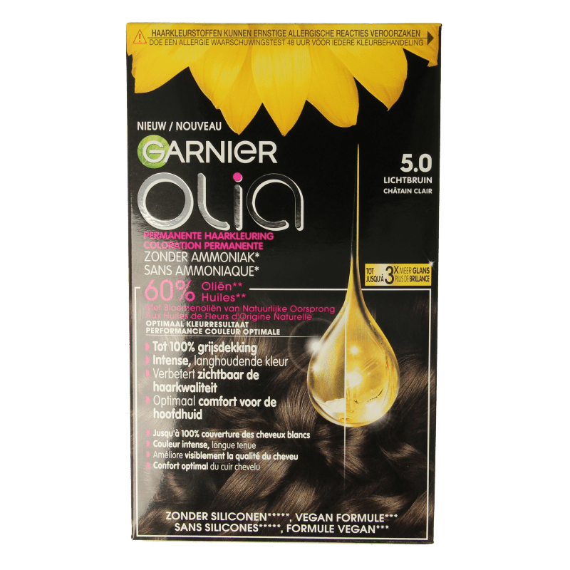 Garnier Olia 5.0 light brown 1 Set - DrogistWereld