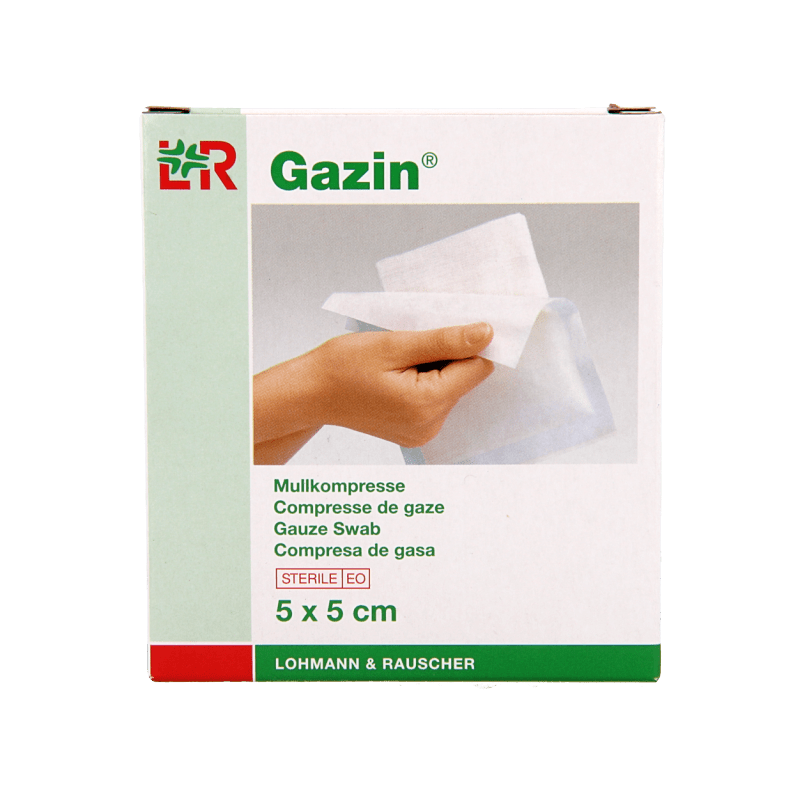 Gazin Gaaskompres 5 x 5cm steriel 5 x 2 10 Stuks - DrogistWereld
