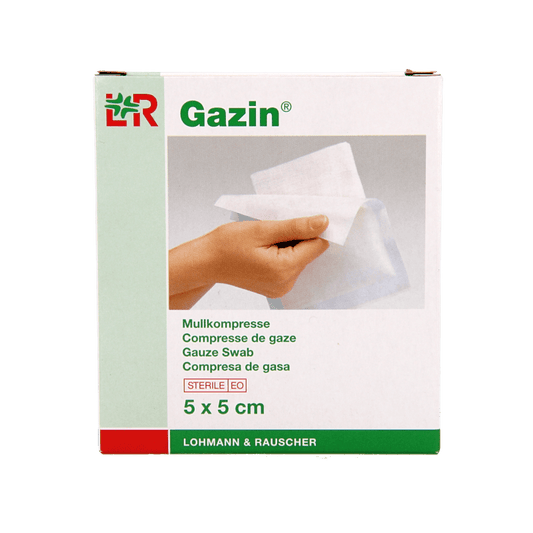 Gazin Gaaskompres 5 x 5cm steriel 5 x 2 10 Stuks - DrogistWereld