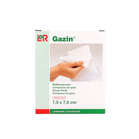 Gazin Gaaskompres 7.5 x 7.5 steriel 5 x 2 10 Stuks - DrogistWereld