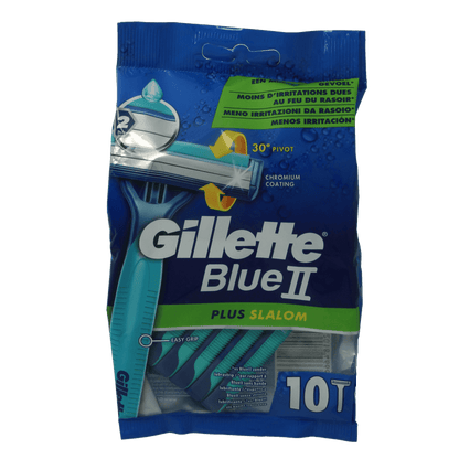 Gillette Blue II wegwerpmesjes 10 Stuks - DrogistWereld