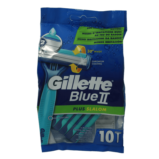 Gillette Blue II wegwerpmesjes 10 Stuks - DrogistWereld