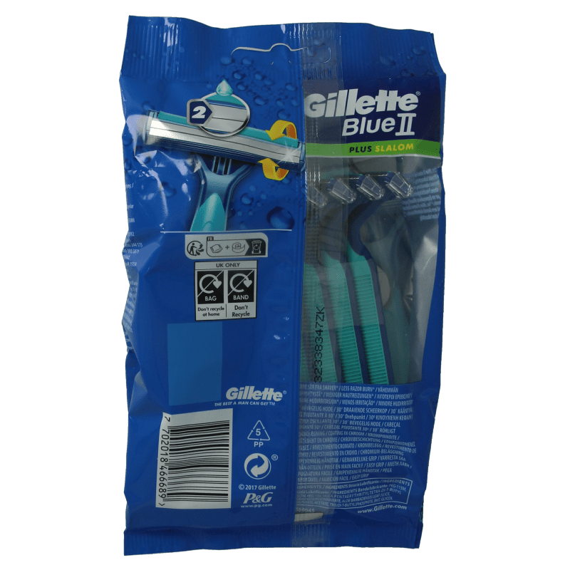 Gillette Blue II wegwerpmesjes 10 Stuks - DrogistWereld