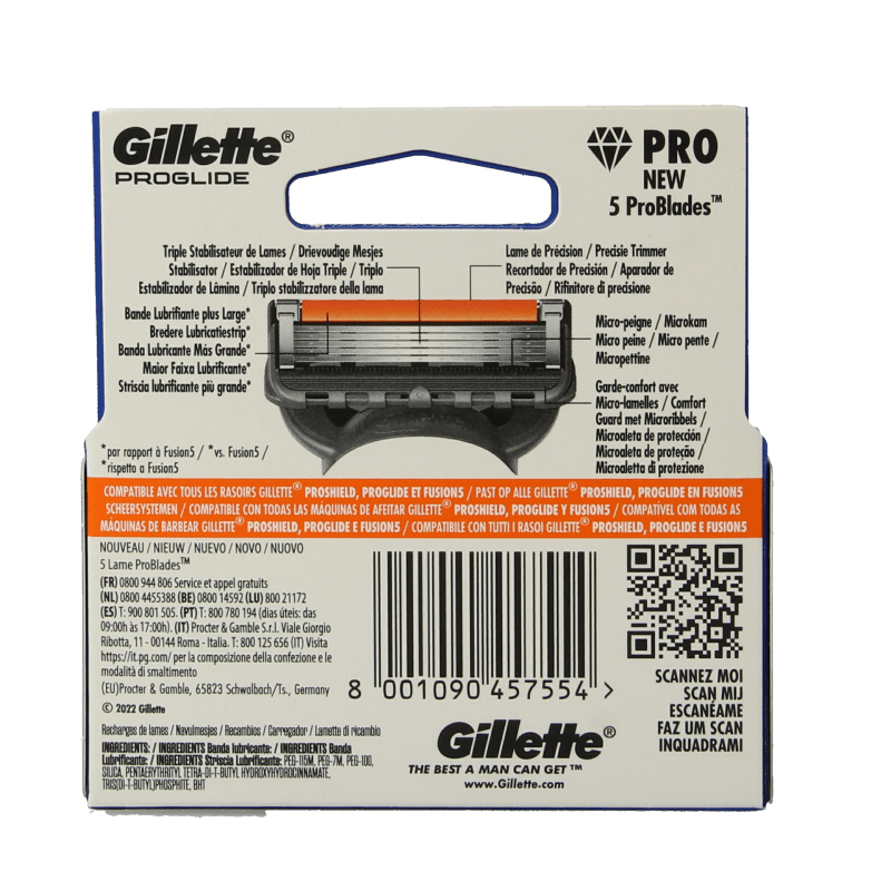Gillette Fusion pro glide manual mesjes 3 Stuks - DrogistWereld