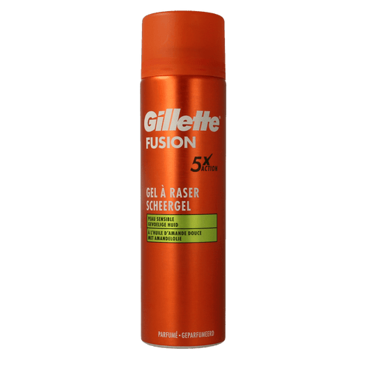 Gillette Fusion shaving gel sensitive 200 Milliliter - DrogistWereld