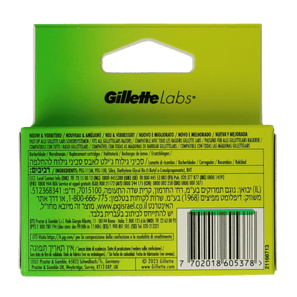 Gillette Labs blades 4 Stuks - DrogistWereld