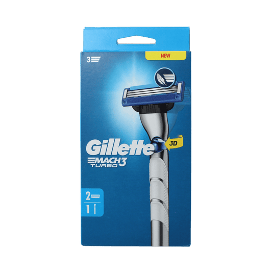Gillette Mach 3 turbo scheersysteem 2 up 1 Stuks - DrogistWereld