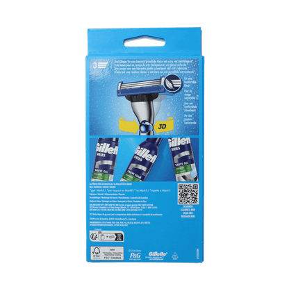 Gillette Mach 3 turbo scheersysteem 2 up 1 Stuks - DrogistWereld