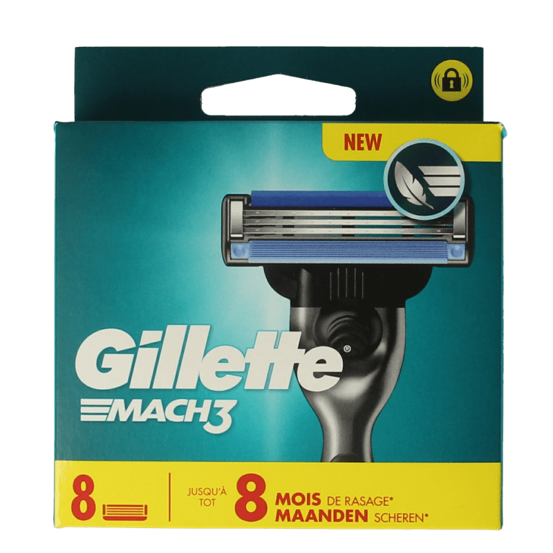 Gillette Mach3 blades 8 Stuks - DrogistWereld