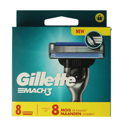 Gillette Mach3 blades 8 Stuks - DrogistWereld