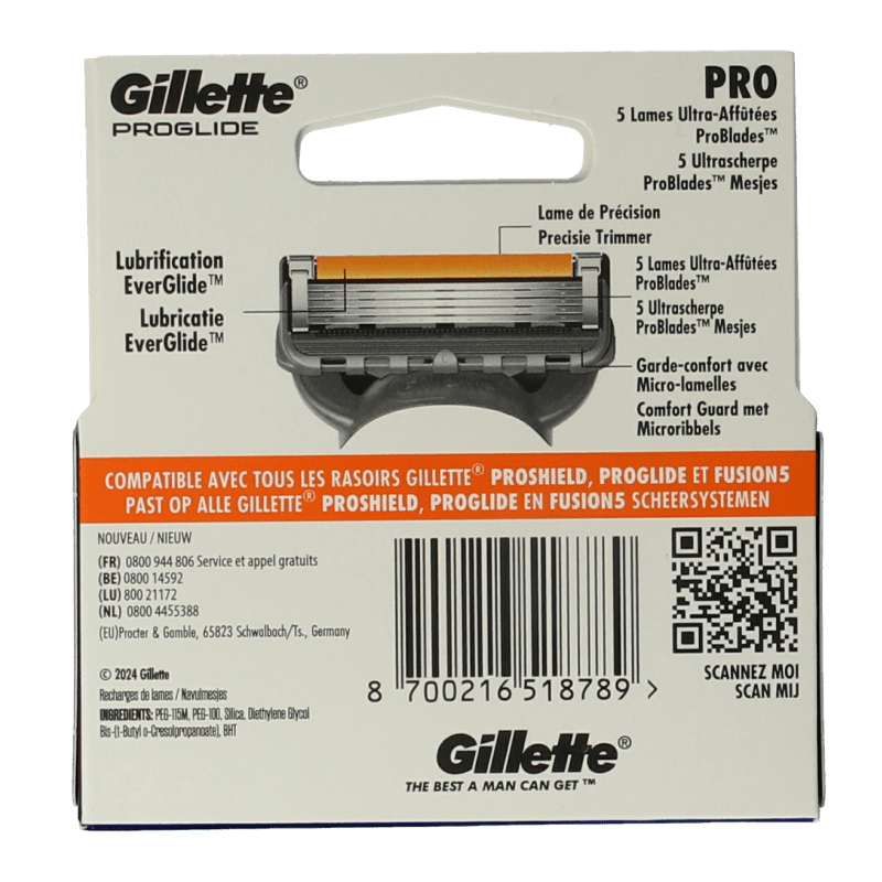 Gillette Proglide manual blades 3 Stuks - DrogistWereld