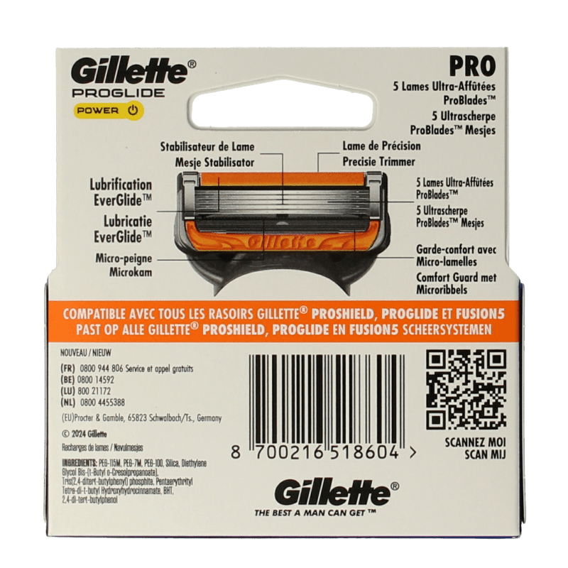 Gillette Proglide power blades 3 Stuks - DrogistWereld