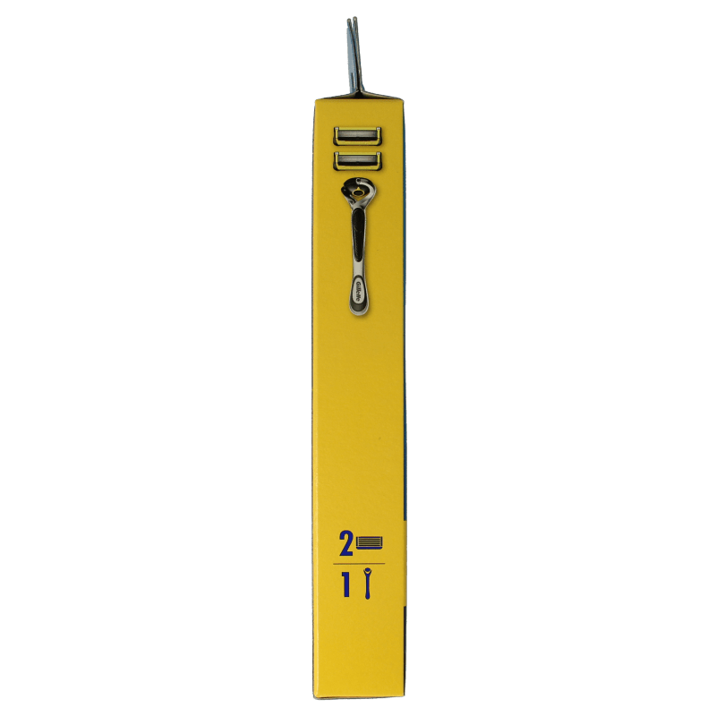 Gillette Proshield yellow razor 2 Stuks - DrogistWereld
