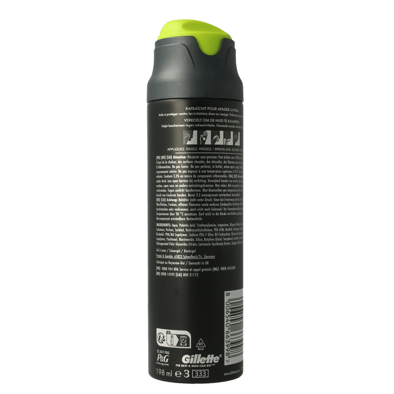 Gillette Scheergel 198 Milliliter - DrogistWereld