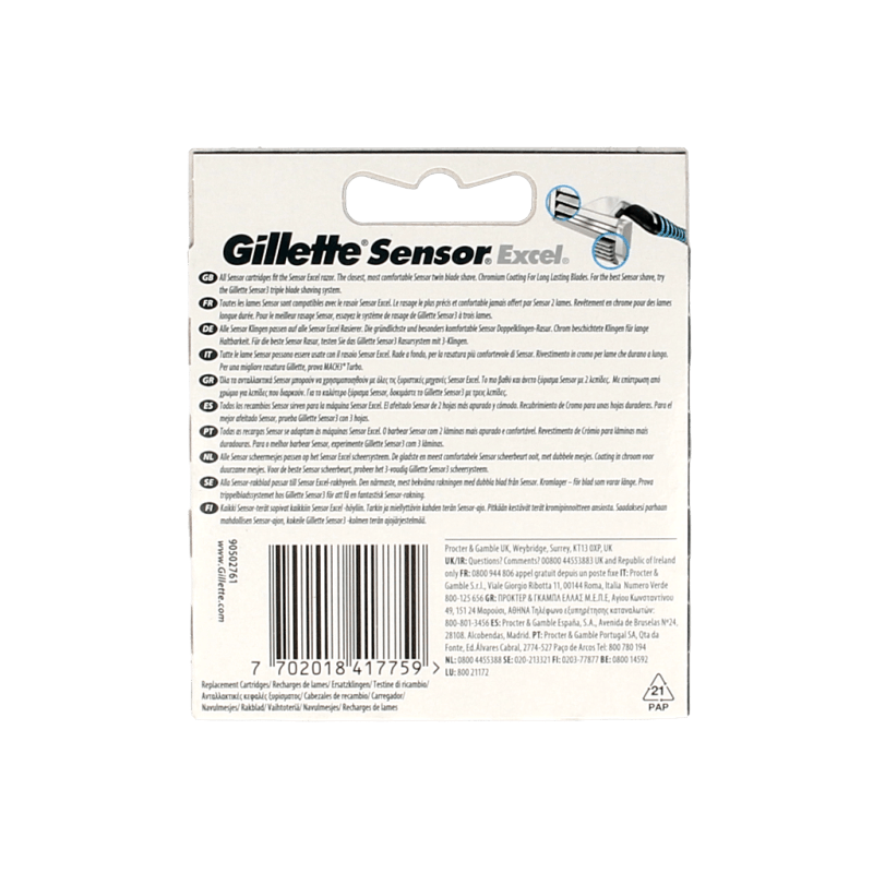Gillette Sensor excel mesjes 10 Stuks - DrogistWereld