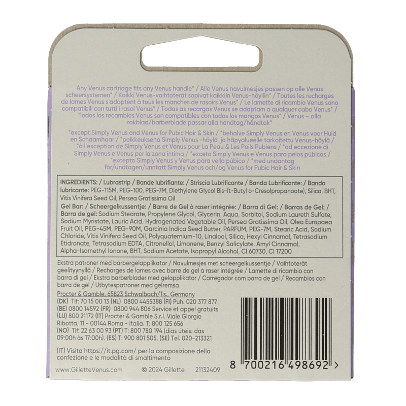 Gillette Venus comfortglide breeze blades 4 Stuks - DrogistWereld