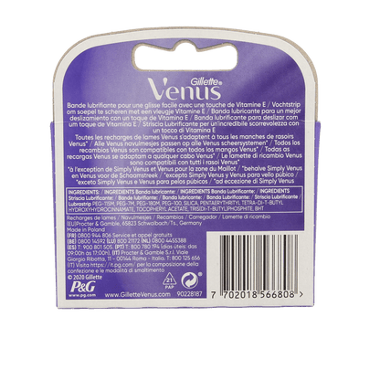 Gillette Venus deluxe smooth sensitive 3 Stuks - DrogistWereld