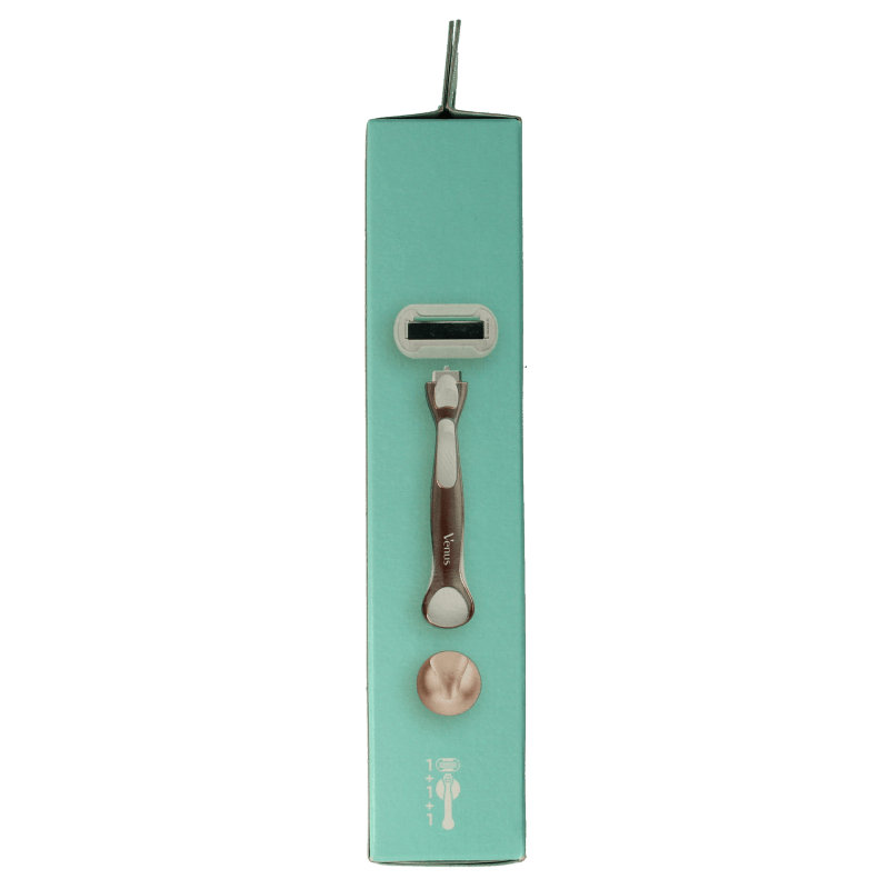 Gillette Venus deluxe smooth sensitive rosegold razor 1 Stuks - DrogistWereld