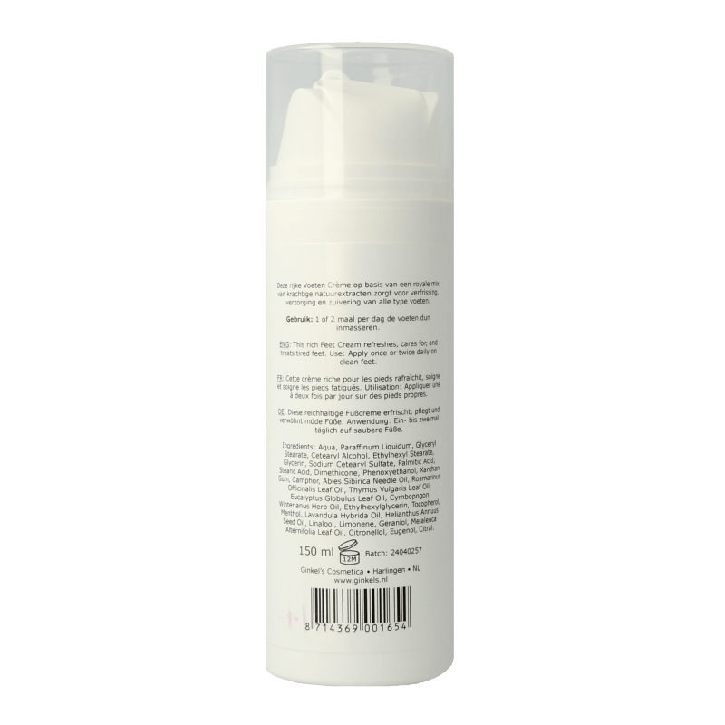 Ginkel's Voetencreme 150 Milliliter - DrogistWereld