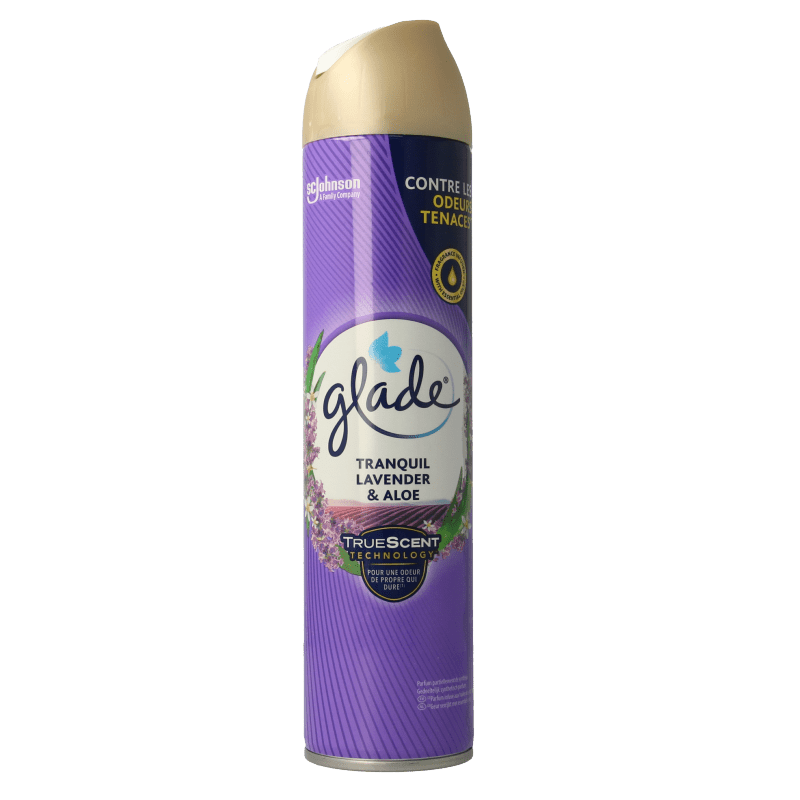 Glade Aerosol tranquil lavender & aloe 300 Milliliter - DrogistWereld