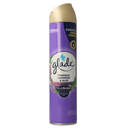 Glade Aerosol tranquil lavender & aloe 300 Milliliter - DrogistWereld