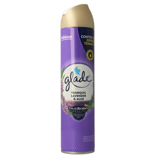 Glade Aerosol tranquil lavender & aloe 300 Milliliter - DrogistWereld