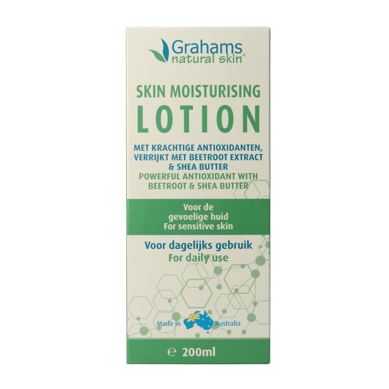 Grahams Skin moisturizing lotion 200 Milliliter - DrogistWereld