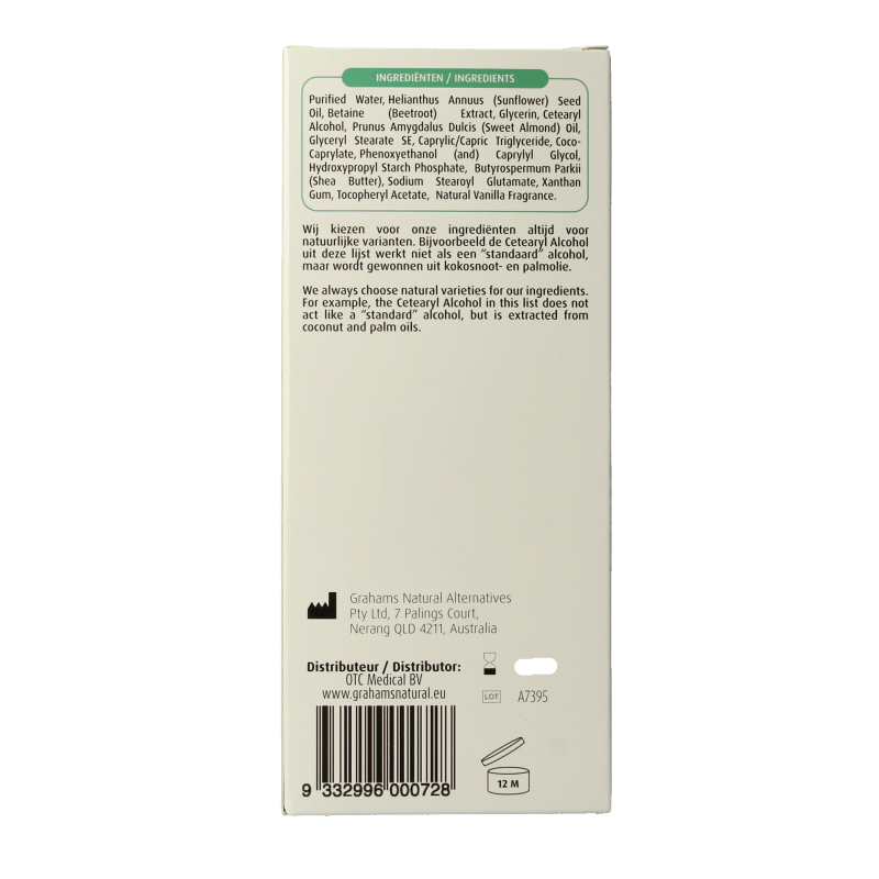 Grahams Skin moisturizing lotion 200 Milliliter - DrogistWereld