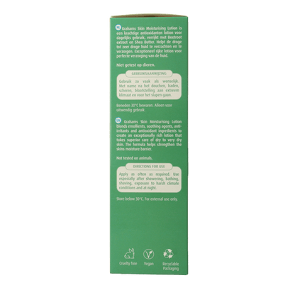 Grahams Skin moisturizing lotion 200 Milliliter - DrogistWereld