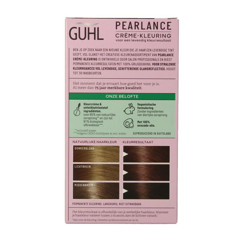 Guhl Intensieve cremekleur 55 warm roodbruin 1 Set - DrogistWereld