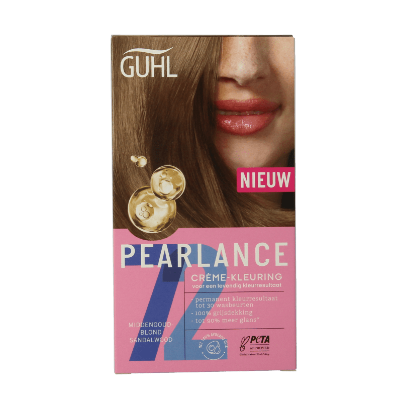 Guhl Pearlance intensieve cremekleur 72 middenblond 1 Set - DrogistWereld