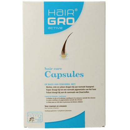 Hairgro Active haargroei bevorderend 60 Capsules - DrogistWereld